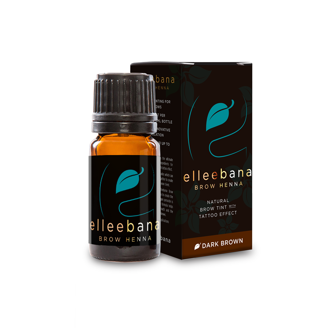 6210 - ELLEEBANA BROW HENNA DARK BROWN - Elleebana OFFICIAL®
